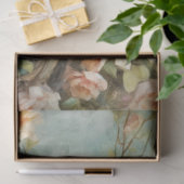 Indigo Bunting Vogel en Bloemen Decoupage Tissuepapier (Geschenk)