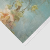 Indigo Bunting Vogel en Bloemen Decoupage Tissuepapier (Detail)