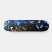 Indigo Butterfly en paddenstoelbos Persoonlijk Skateboard (Horizontaal)