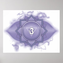 Indigo chakra-energie poster