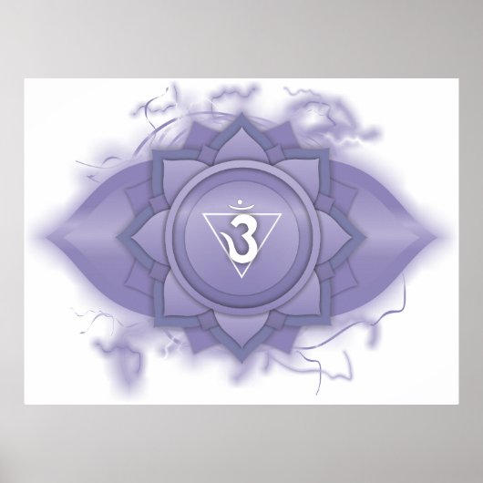 Indigo chakra-energie poster (Voorkant)