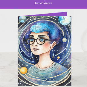 Indigo Child Art Indigo kunst voor volwassenen Kaart