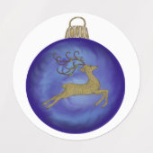 INDIGO CHRISTMAS BUBBLE LABELS (Design 1)