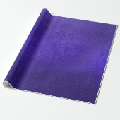 Indigo Cobalt Blue Deep Navy Monochromatic Cement Cadeaupapier (Uitgerold)