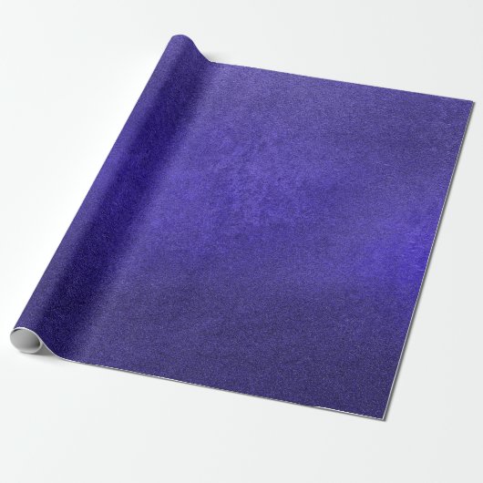 Indigo Cobalt Blue Deep Navy Monochromatic Cement Cadeaupapier (Uitgerold)