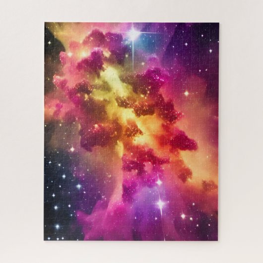 Indigo Colour Cosmic Nebula Space Event in univers Legpuzzel (Verticaal)