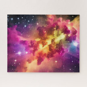 Indigo Colour Cosmic Nebula Space Event in univers Legpuzzel