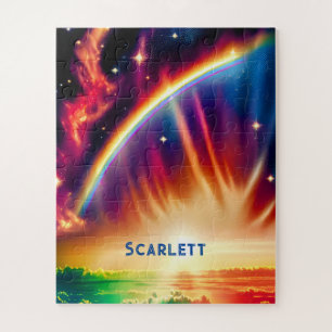 Indigo Cosmos ontketent regenboogbranderige lichtg Legpuzzel