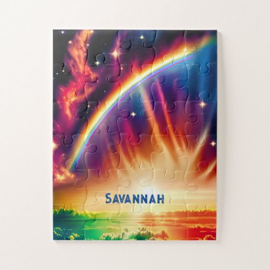 Indigo Cosmos ontketent regenboogfluitjes Legpuzzel (Verticaal)