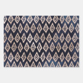 Indigo Cream Wrapping Paper Sheets 3 Design (Voorkant 3)