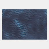 Indigo Cream Wrapping Paper Sheets 3 Design (Voorkant 2)