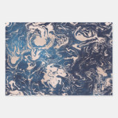 Indigo Cream Wrapping Paper Sheets 3 Design (Voorkant)