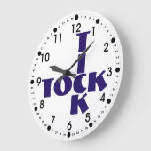 Indigo Crossword Tick Tock Text Grote Klok (Hoek)