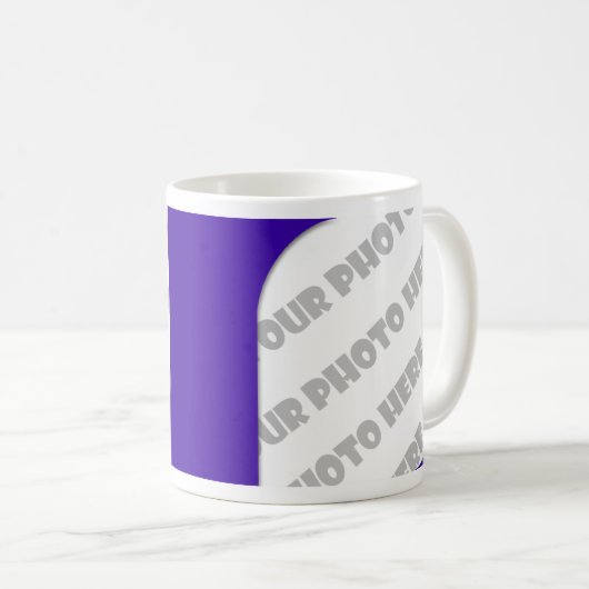 Indigo Curves Foto Mok - Creëer Uw eigen (Voorkant rechts)