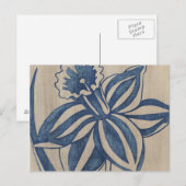 Indigo Daffodil Briefkaart (Voorkant / Achterkant)