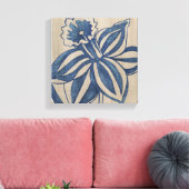 Indigo Daffodil Canvas Afdruk (Insitu (Woonkamer))