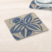 Indigo Daffodil Kartonnen Onderzetters (Schuin)