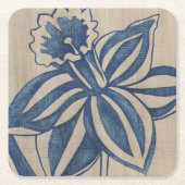 Indigo Daffodil Kartonnen Onderzetters (Voorkant)