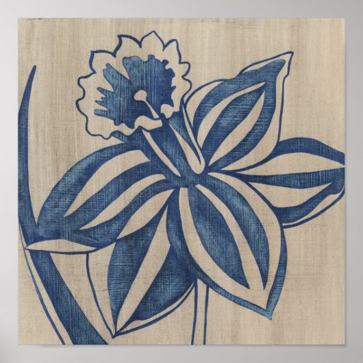 Indigo Daffodil Poster (Voorkant)