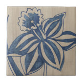 Indigo Daffodil Tegeltje (Voorkant)