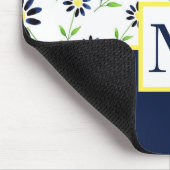 Indigo Daisy Pattern Muismat (Hoek)