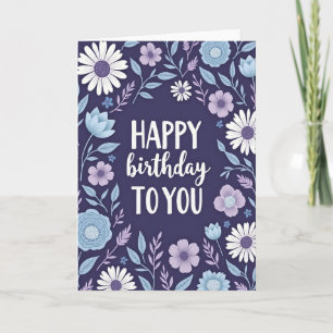Indigo Daisy Verjaardagskaart Kaart