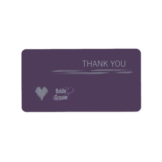 Indigo dank u cadeau Sticker (Voorkant)