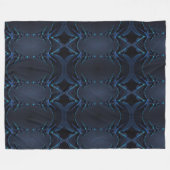 Indigo Darkness kerstboom Fleece Deken (Voorkant (Horizontaal))