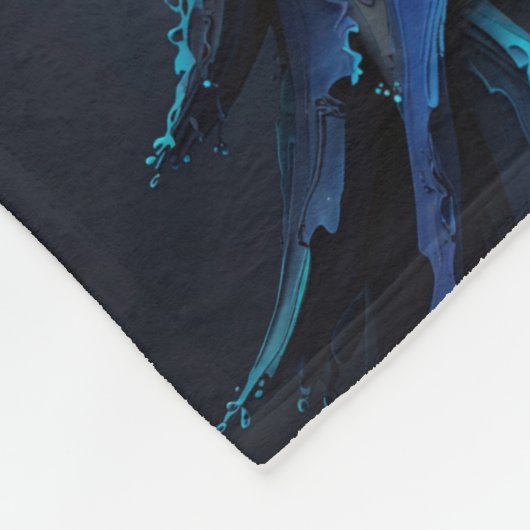 Indigo Darkness kerstboom Fleece Deken (Hoek)