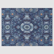 Indigo Denim Bloom Bloemendecoupeerambacht Inpakpa