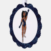 Indigo & Diamonds Dancer Ornament Kaart A (Links)