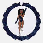 Indigo & Diamonds Dancer Ornament Kaart A (Voorkant)