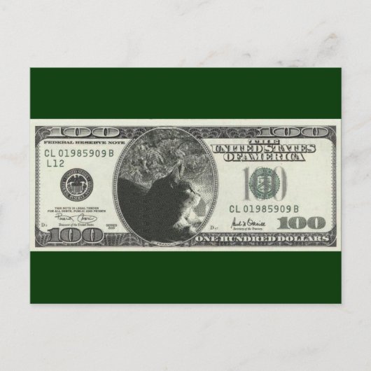 Indigo Dollars Briefkaart (Voorkant)