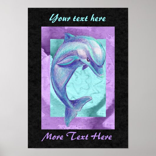 Indigo Dolphin Poster (Voorkant)