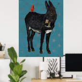 INDIGO DONKEY & CARDINAL Art Poster (Thuiskantoor)