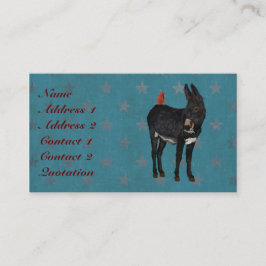 INDIGO DONKEY & CARDINAL Visitekaartje