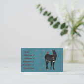 INDIGO DONKEY & CARDINAL Visitekaartje (Staand voorkant)