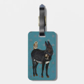 INDIGO DONKEY & OWL-Bagagelabel Bagagelabel (Achterkant verticaal)