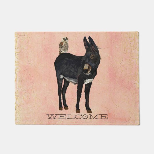 INDIGO DONKEY & OWL-deurMat Deurmat (Voorkant)