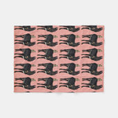 INDIGO DONKEY & OWL Fleece Blanket Deken (Voorkant (Horizontaal))