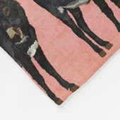 INDIGO DONKEY & OWL Fleece Blanket Deken (Hoek)