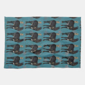 INDIGO DONKEY & OWL-handdoek Theedoek (Horizontaal)