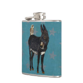 INDIGO DONKEY & OWL STARS Flask Heupfles (Links)