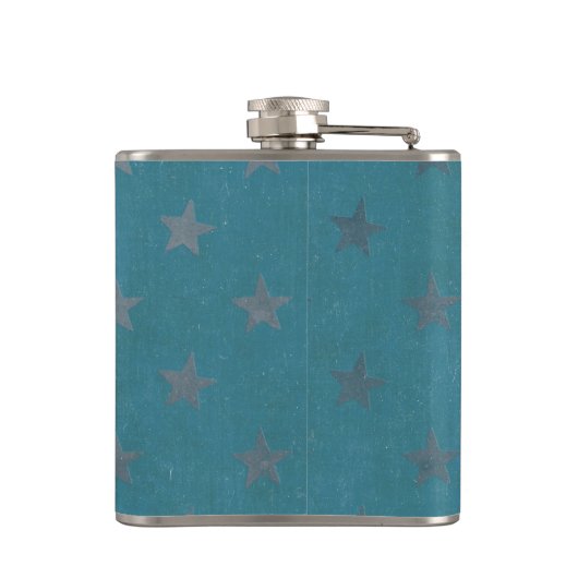 INDIGO DONKEY & OWL STARS Flask Heupfles (Achterkant)