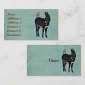 INDIGO DONKEY & OWL-Visitekaartje Visitekaartje (Voorkant / Achterkant)