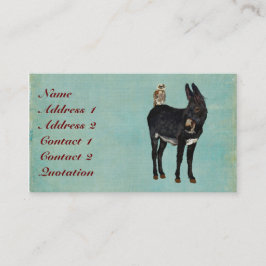 INDIGO DONKEY & OWL-Visitekaartje Visitekaartje