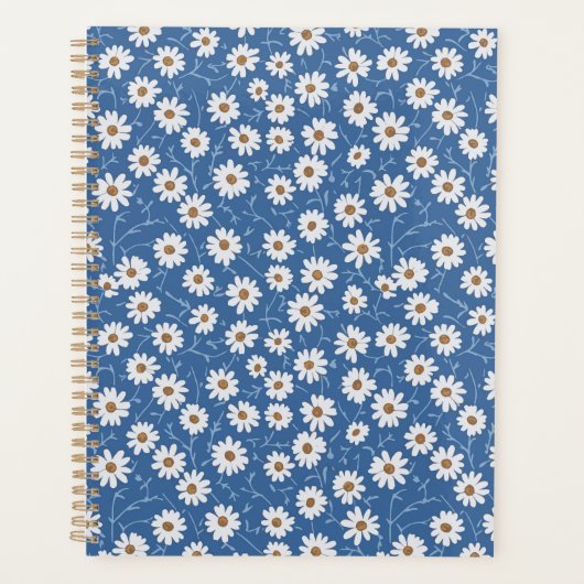 Indigo Dream Daisies Planner (Voorkant)