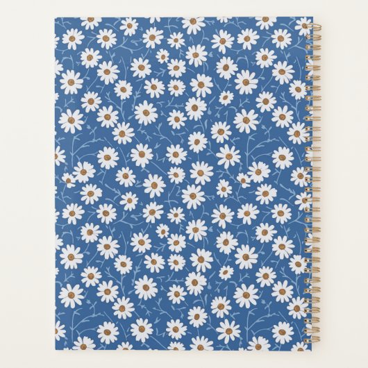 Indigo Dream Daisies Planner (Achterkant)