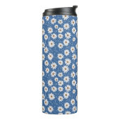 Indigo Dream Daisies Thermosbeker (Gedraaid links)