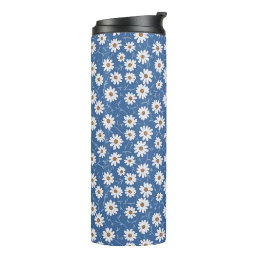 Indigo Dream Daisies Thermosbeker (Gedraaid links)